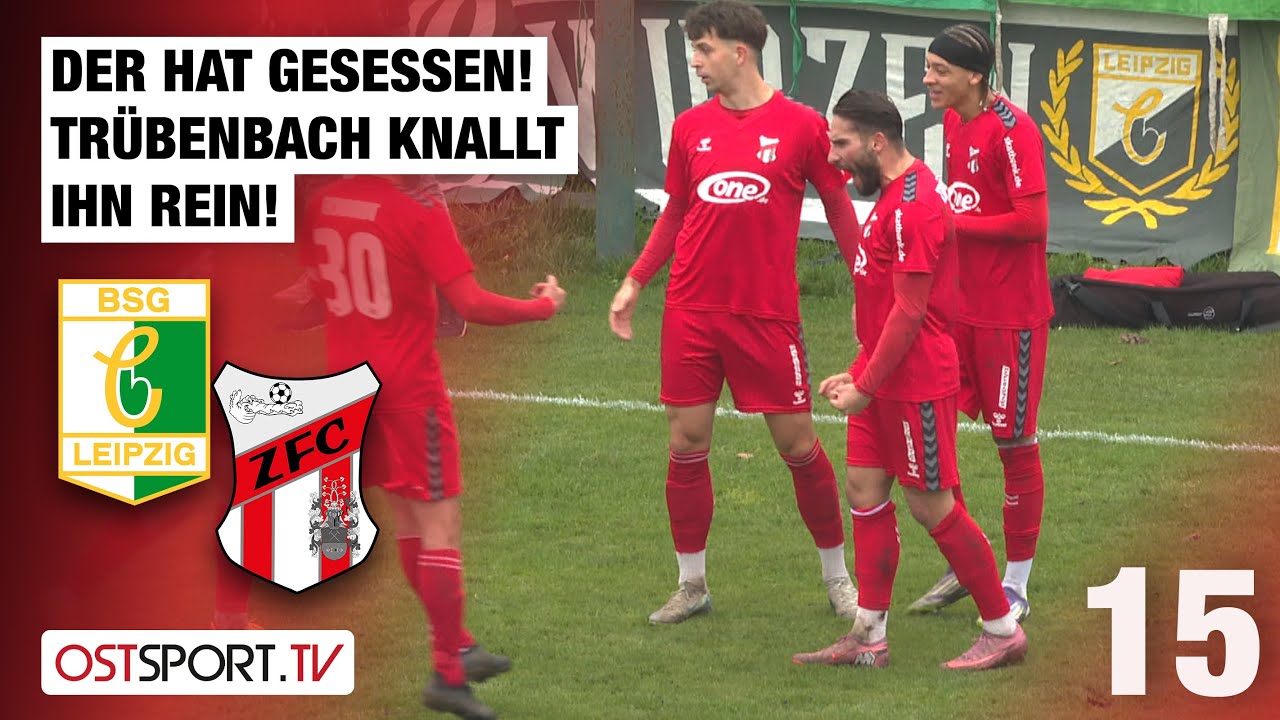 Der hat gesessen! Tr&uuml;benbach knallt ihn rein! Chemie Leipzig - Meuselwitz | Regionalliga Nordost
