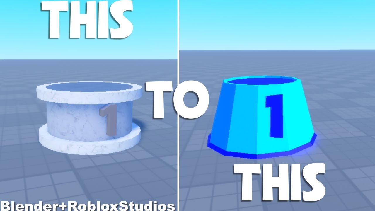 How To Make a Podium in Roblox! (Must Make!) | Blender + Roblox Studio