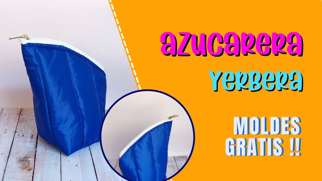 Yerbero/Azucarero de tela. Paso a paso/#diy #costura #costuraf&aacute;cil #moldesgratis