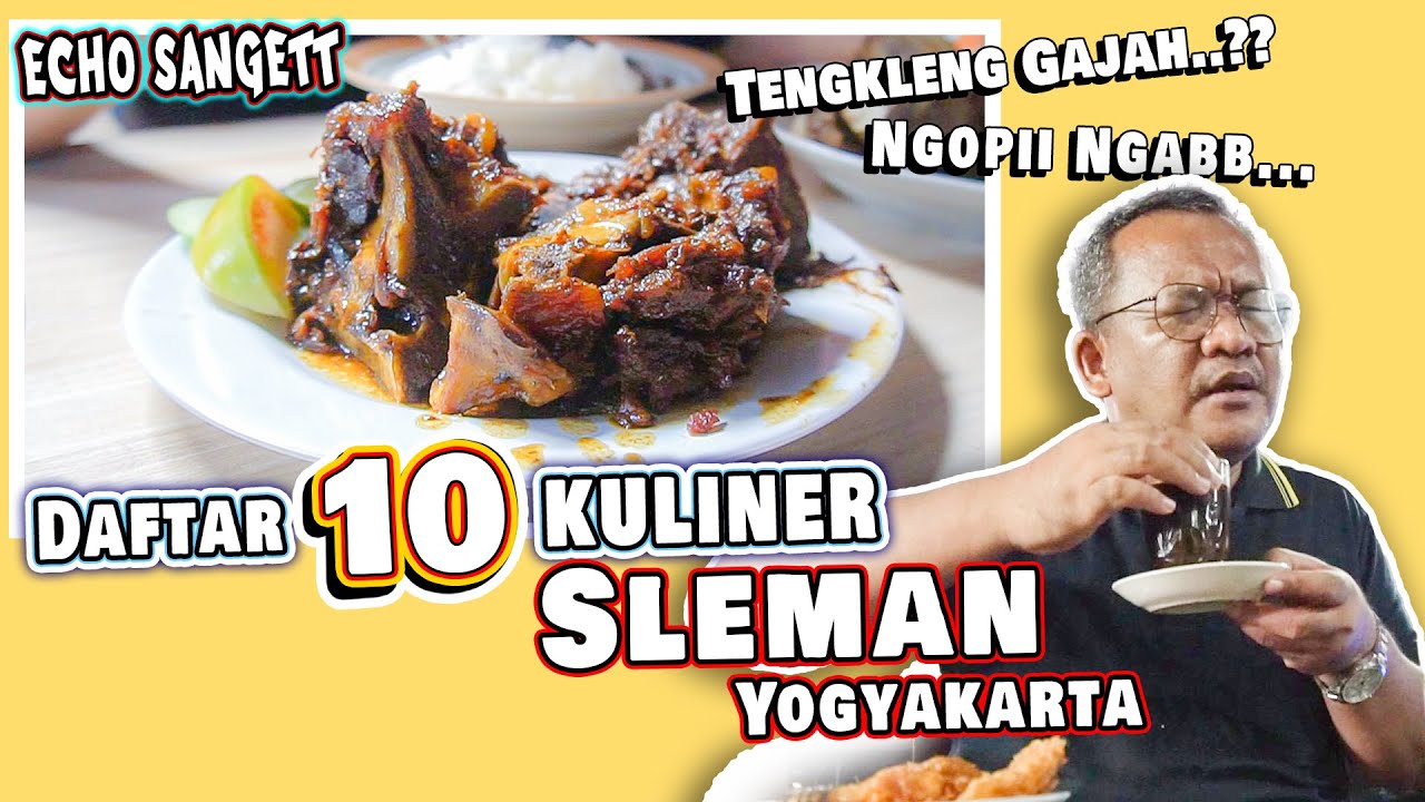 DAFTAR 10 KULINER SLEMAN Yogyakarta versi Mas Poer #kuliner  #jogja