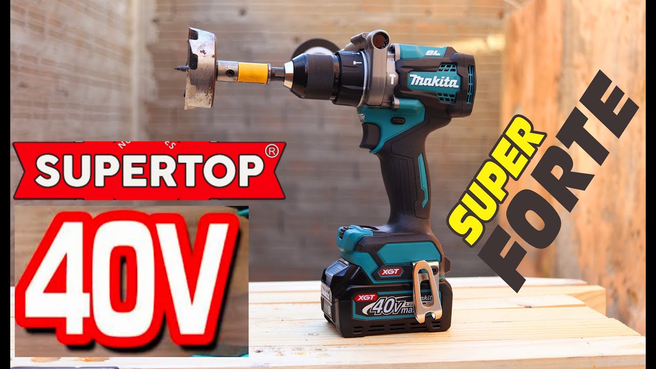 A PARAFUSADEIRA MAIS FORTE DO MUNDO SERA OU NÃO - Makita 40v HP001 Hammer Drill Brushelss