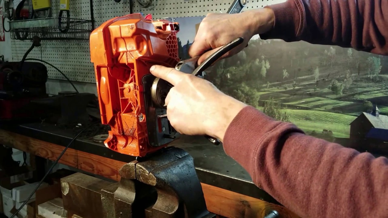 Ремонт бензопилы в магазине Chainsaw Guy: течь масла в Husqvarna 455 460