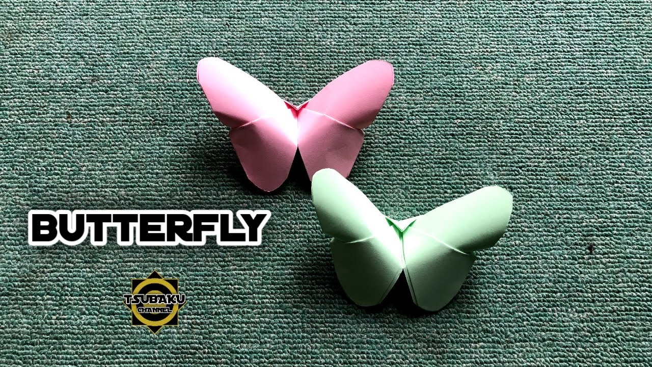 How to make paper butterfly - Tsubaku Channel