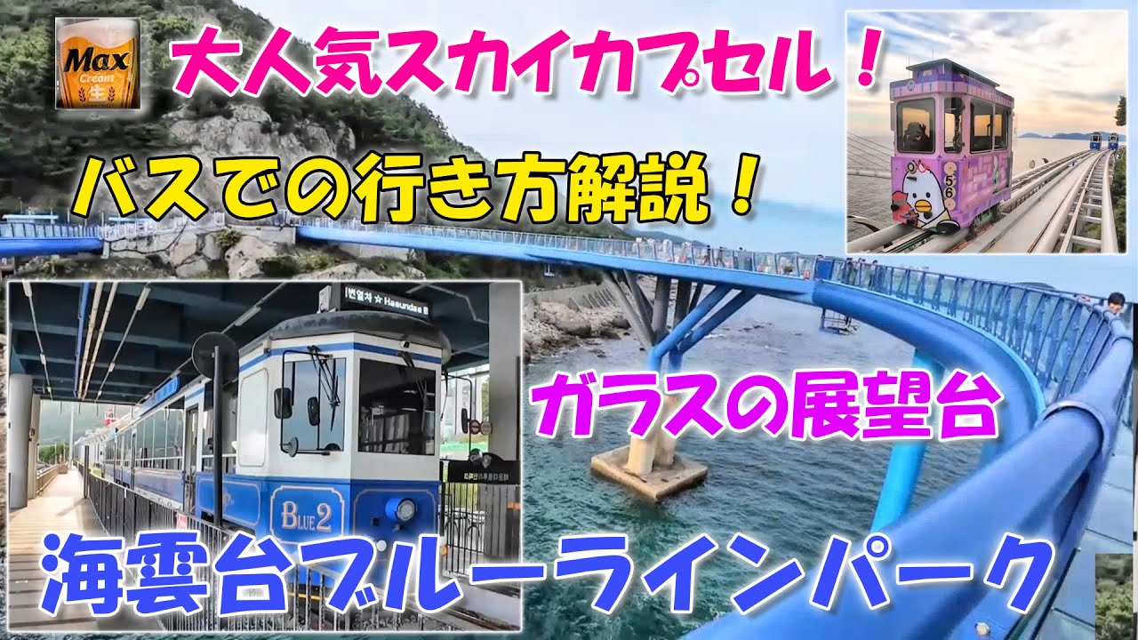 【事前予約必須！】海雲台ブルーラインパークで海岸列車とスカイカプセルに乗ってみた