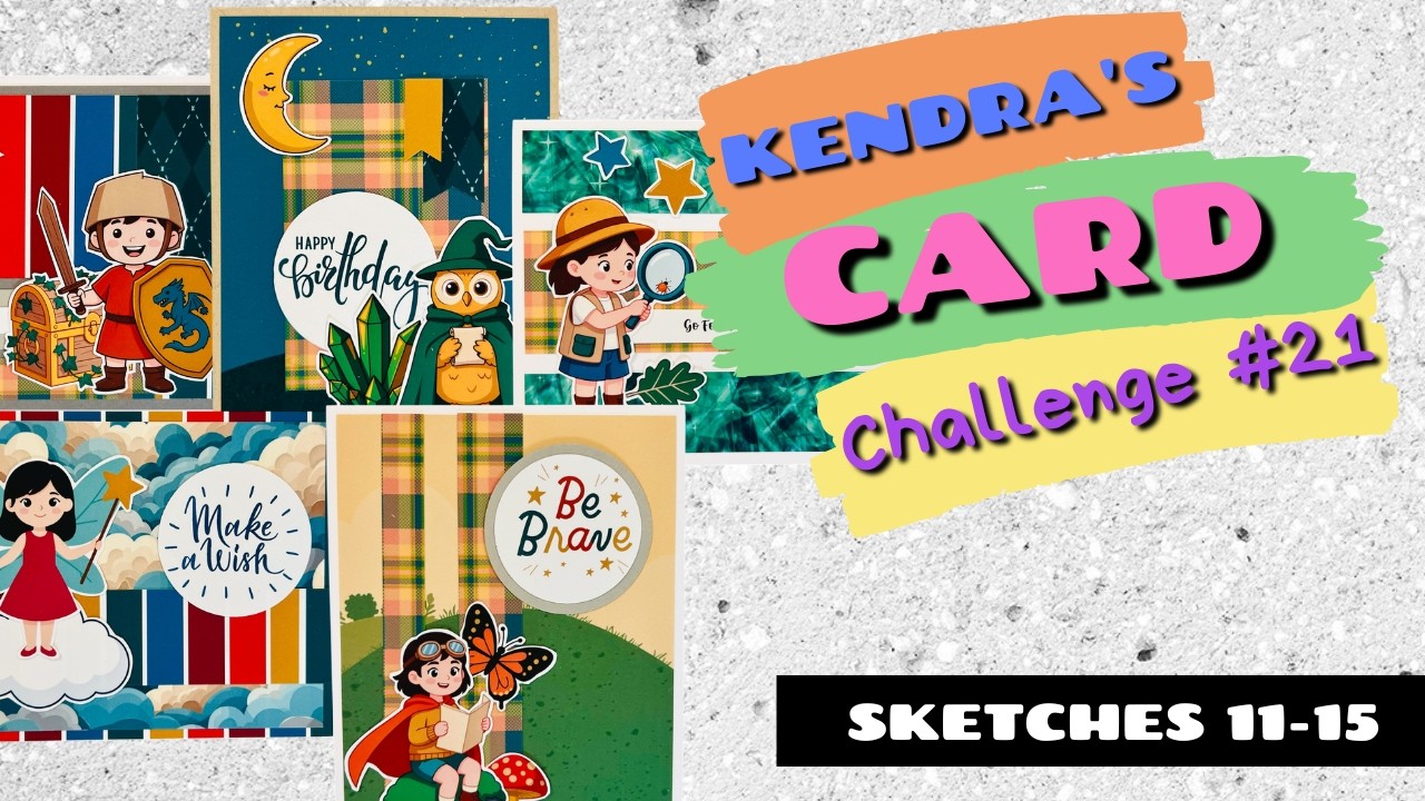 Creating 5 cards from KCC March 2026 Bonus Printable