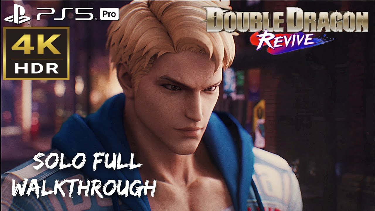 Double Dragon Revive (Japanese Voice) Full Walkthrough PS5 Pro 4K HDR