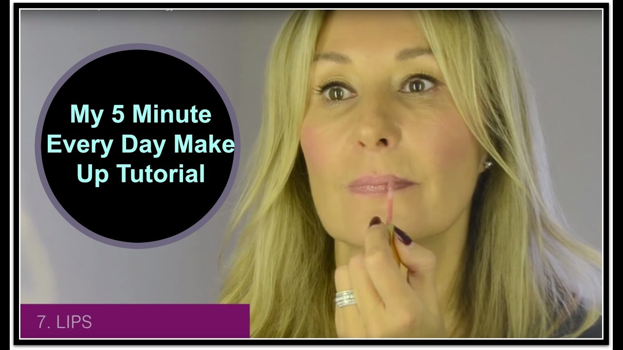 Five Minute Fast Face Make Up Tutorial  - Nadine Baggott