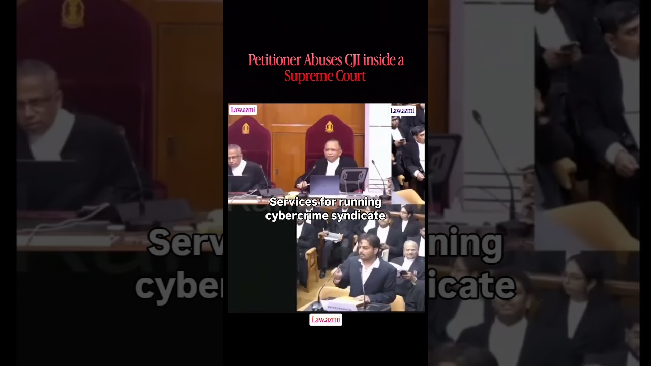 Petitioner Abuses Chief Justice of India inside a Supreme Court | #judge #judges #supremecourt