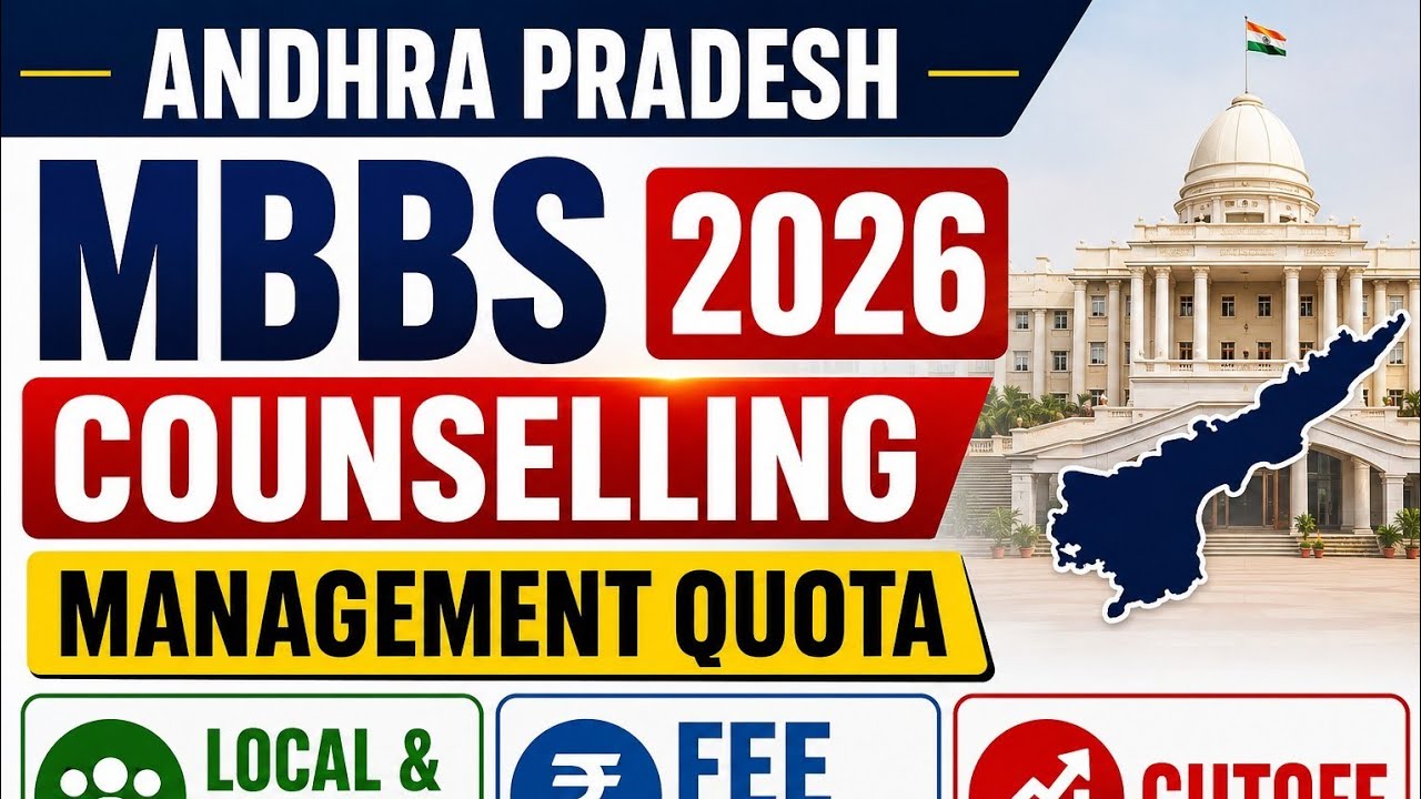 Andhra Pradesh MBBS Management Quota Counselling 2026 | Complete Guide | Fees, Cutoff & Seat Matrix