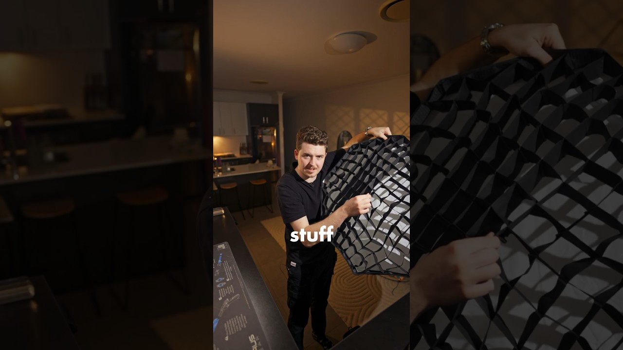 Why you need a GRID on your SOFTBOX #light #photo #photography #camera #lighting #learn #ytshorts