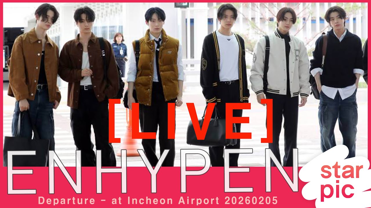 [LIVE] ENHYPEN Departure - at Incheon Airport 20260205