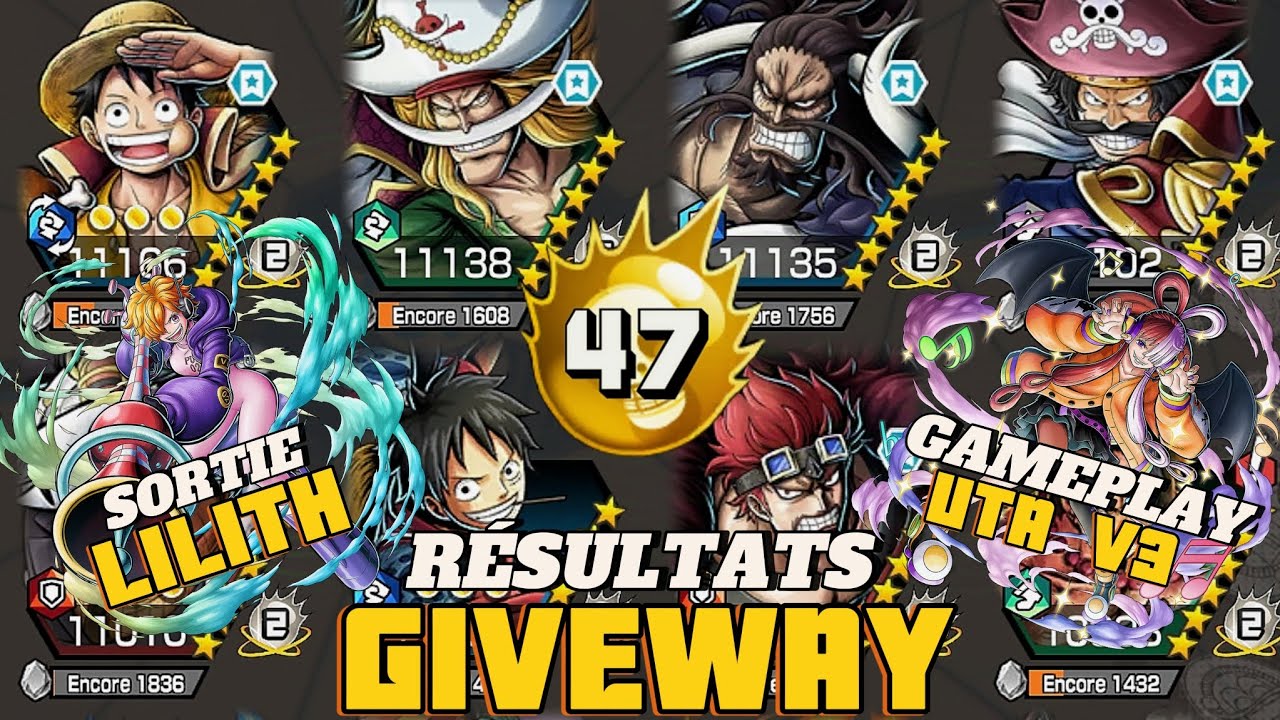 RÉSULTATS GIVEWAY/ GAMEPLAY EN LIGUE SS| ONE PIECE BOUNTY RUSH !!