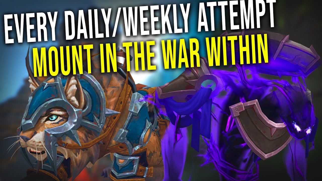 Every The War Within Rare Mount You Can Attempt Daily / Weekly