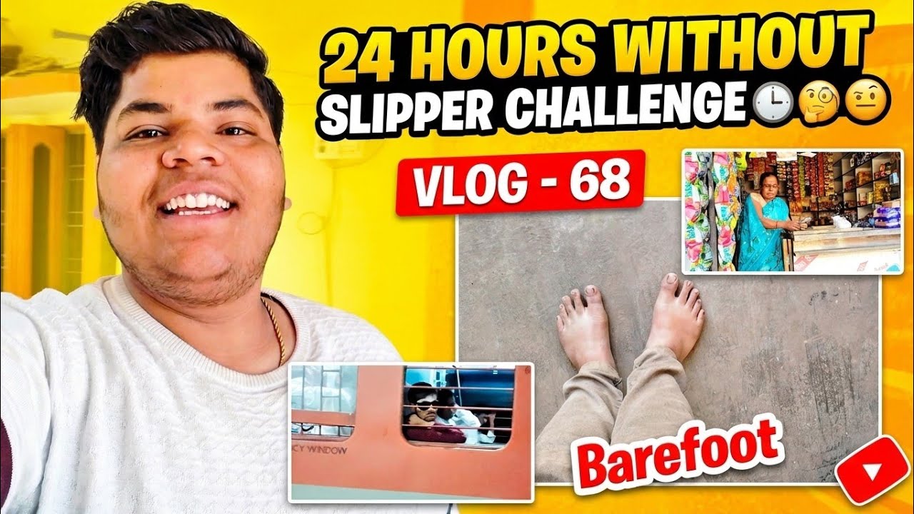 Barefoot for 24 Hours! 😳 | Without Slippers Challenge in Market | Vlog 68 |
