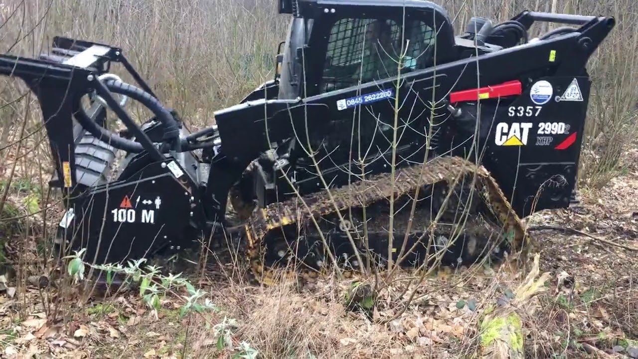 The CAT 299D2 XHP with Mulcher in action!