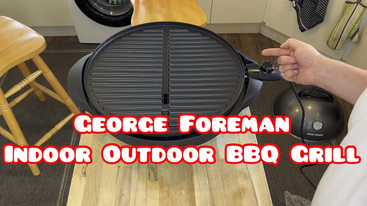 New George Foreman Indoor Outdoor BBQ Grill Unboxing, Cooking and Cleaning Test!