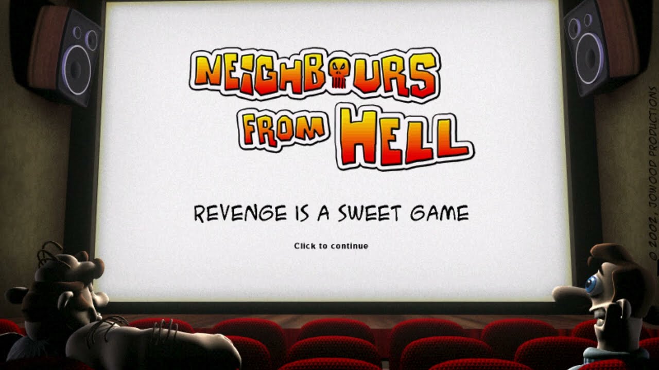 Getting 100% in Neighbours from Hell Season 1 Episode 1: The First Trick