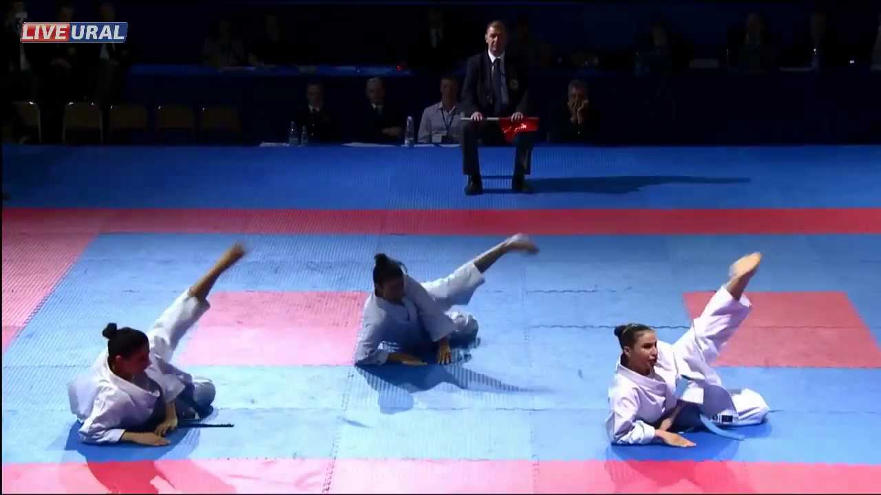 Kata Team female Final Karate1 Premier League, Tyumen 2013