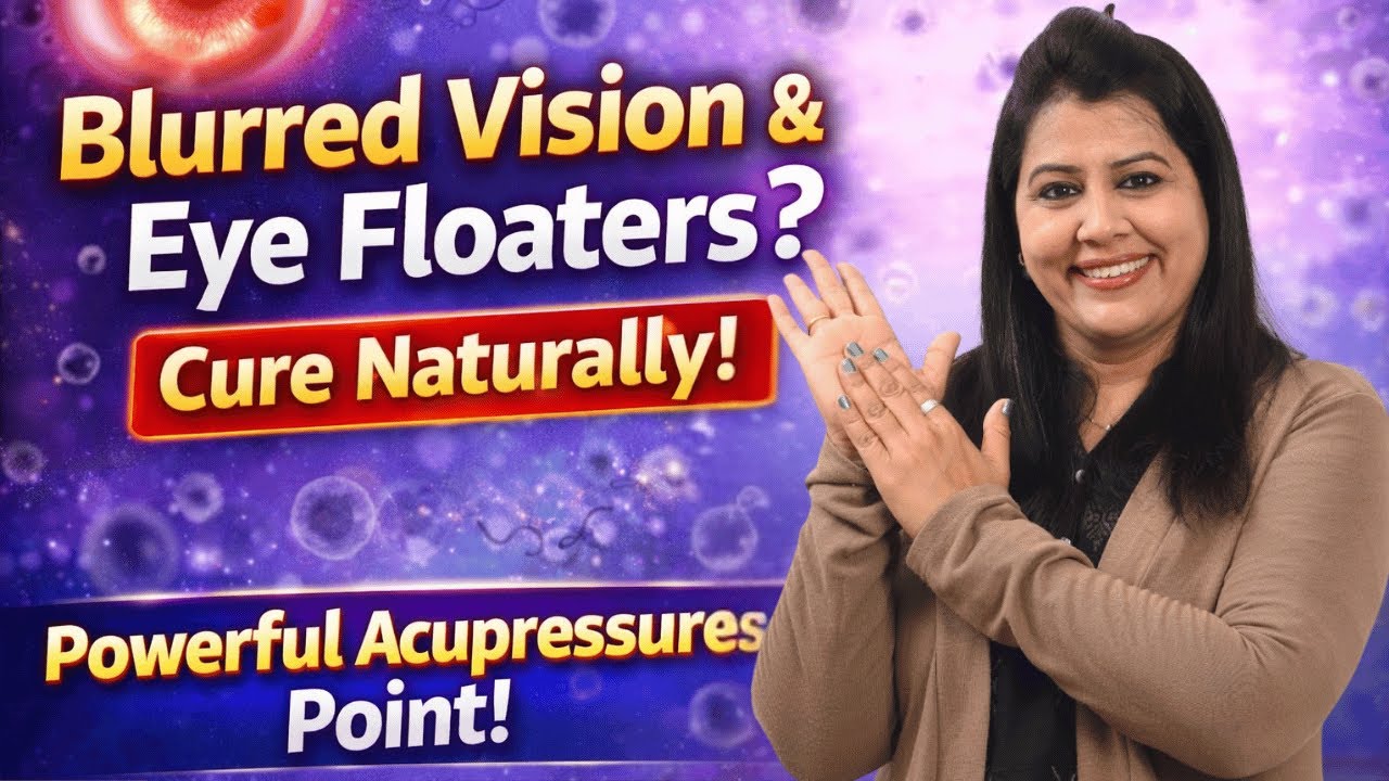 Blurred Vision & Eye Floaters Relief Naturally | Powerful Acupressure Therapy | Yoga Shakti
