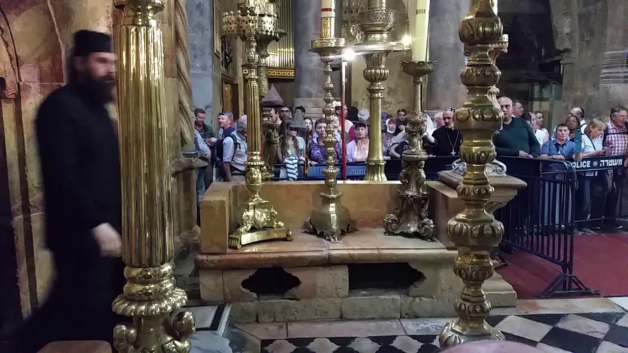 Jerusalem Grabeskirche. Zermonie der Griechisch orthodoxen Christen
