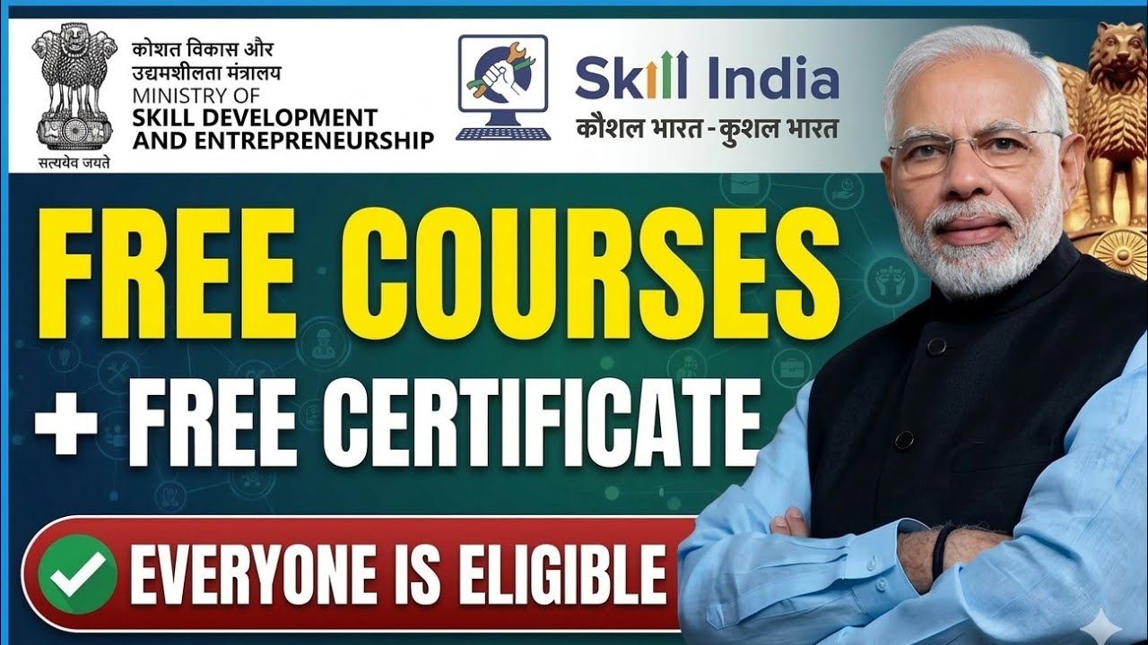 Top Free Certificate Courses For Students in 2026 | Skill India Free Certificate Courses 2026