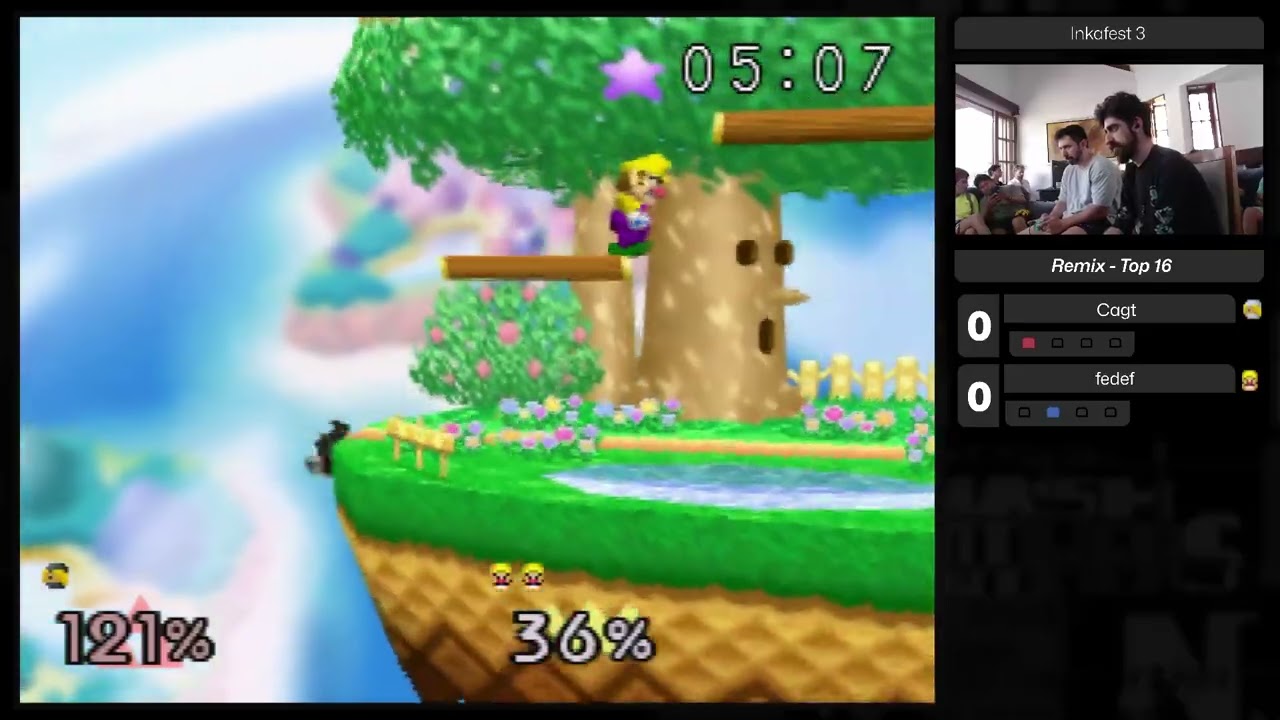 Inkafest 3 Smash Remix Winners R1 Cagt (Sheik) fedef (Wario) Smash 64 SSB64