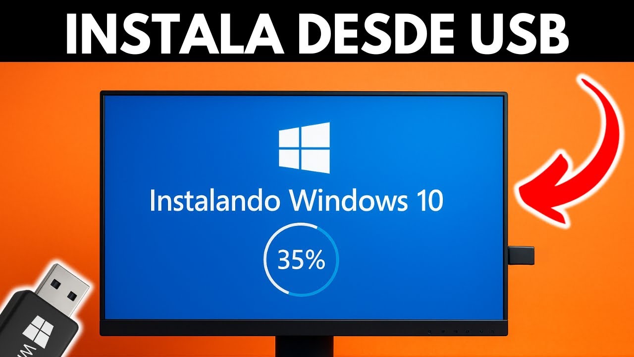 COMO INSTALAR WINDOWS 10 DESDE USB EN 2025