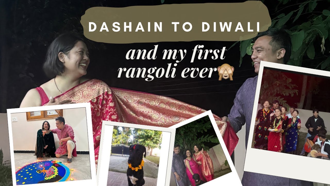 A Month Full of Lights, Love & Traditions | My First Rangoli Experience!