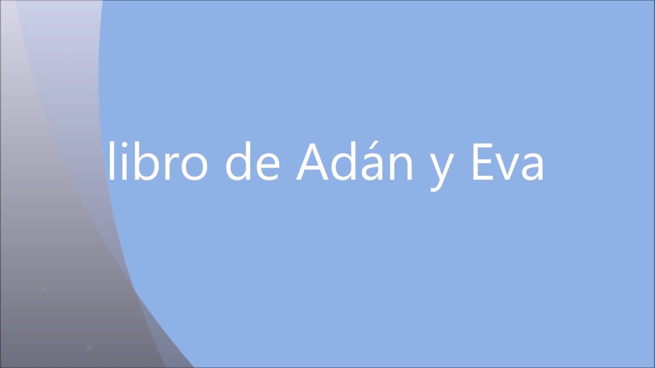 libro de Adán y Eva