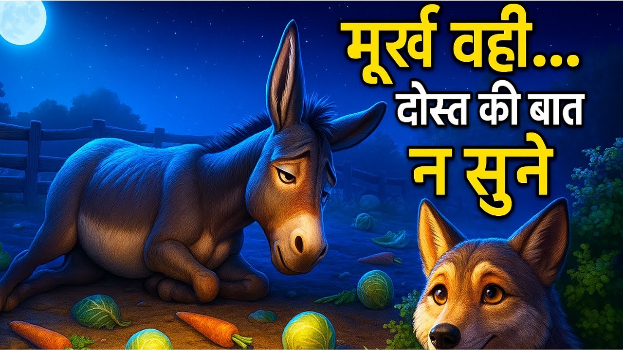 मूर्ख वही… जो दोस्त की बात न सुने | donkey and jackal story