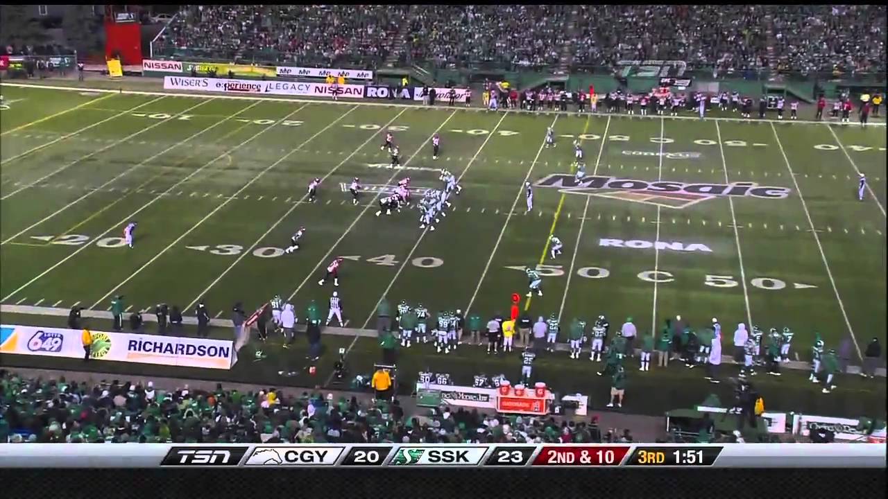 CFL Calgary 37, Saskatchewan 43- September 17, 2010