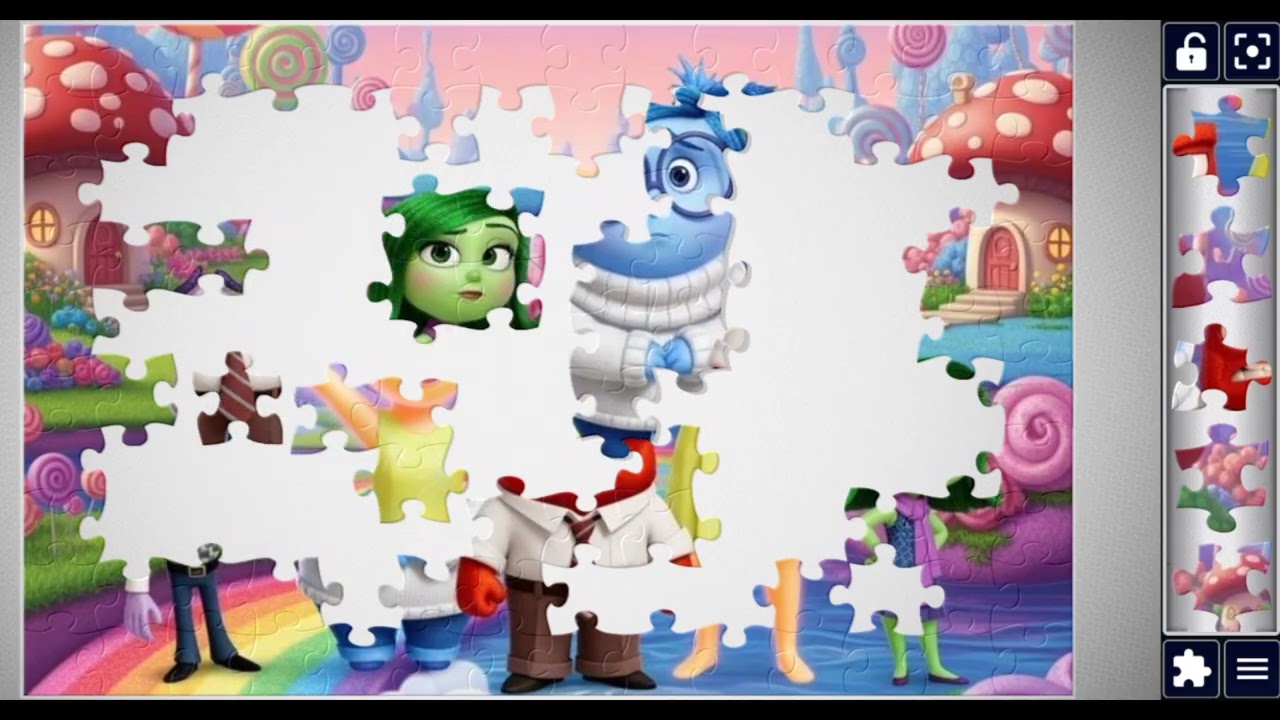 Inside Out 2 All Characters in Candy Land🌸🌈💖🌹🎀🥳🌈🌼🧩 @jigsawzone