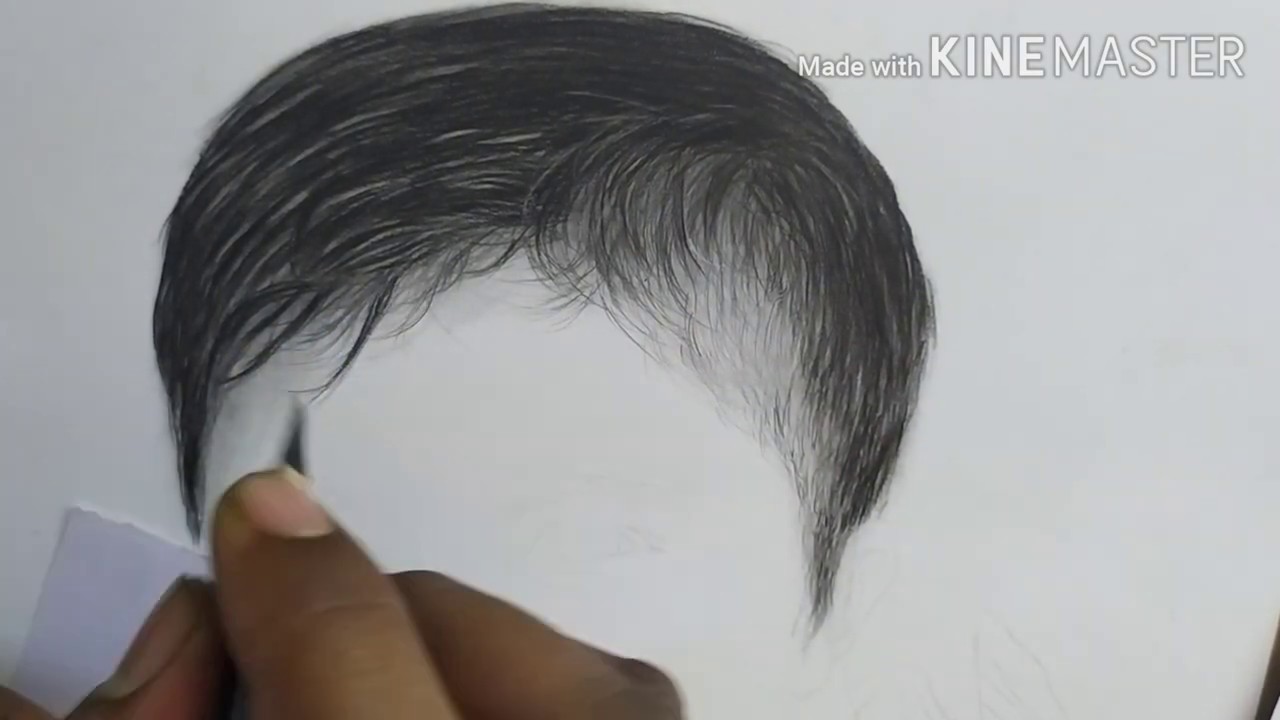 How to make hair sketch /  tutorial baby hair Sketch .