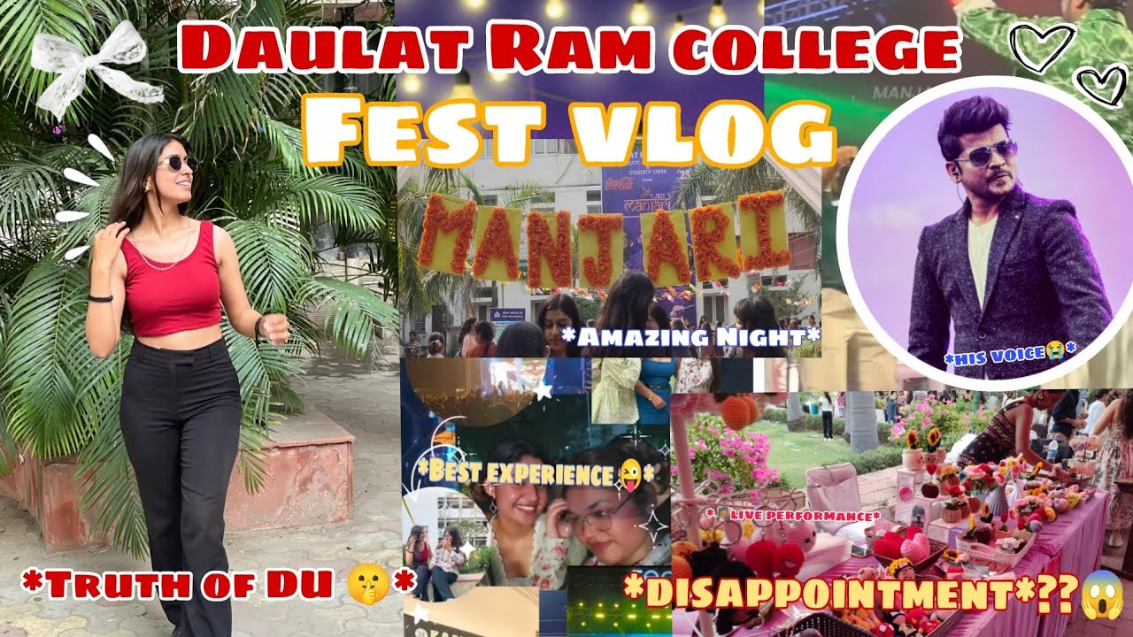Are *Delhi University* fests worth the Hype?🤔|Fest Vlog✨🌷