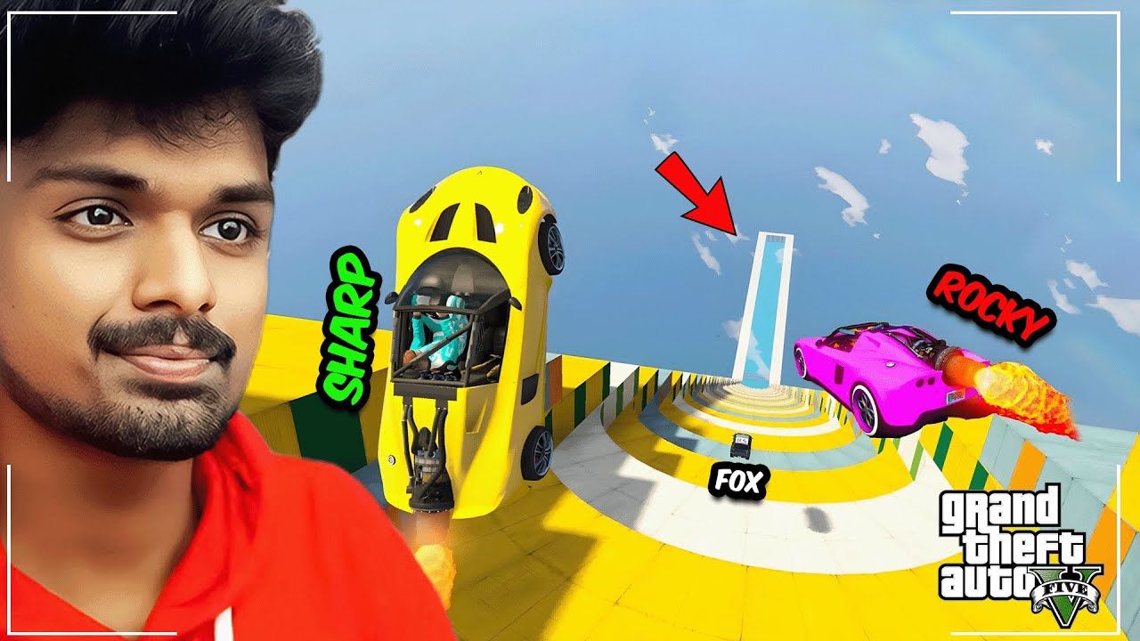 Mega Ramp Challenge 0% People Win This in GTA 5! - Rocky Tamil Gaming