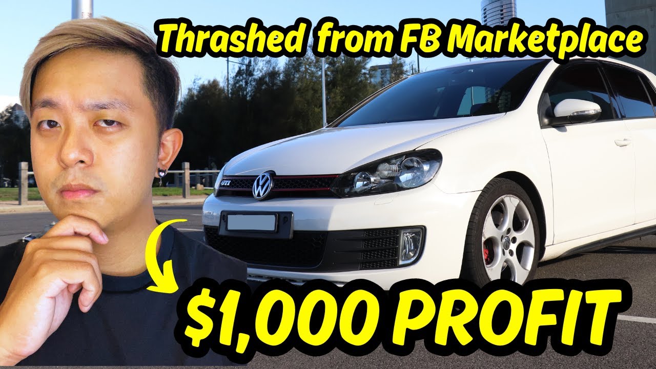 Я купил разбитый VW Golf GTI на торговой площадке Facebook и заработал 1000 долларов | Volkswagen...