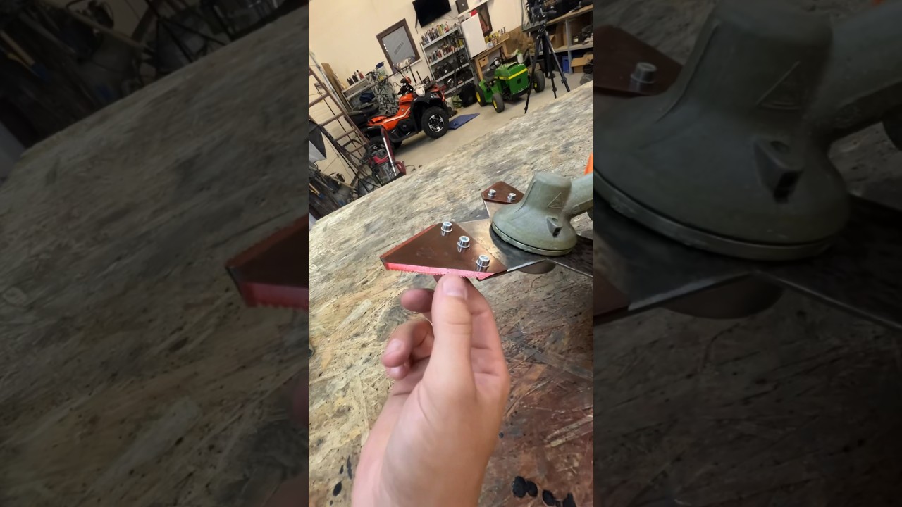 Homemade BEST Trimmer BLADE Head EVER !? #trimmer #trimmerhead #brushcutter #homemade