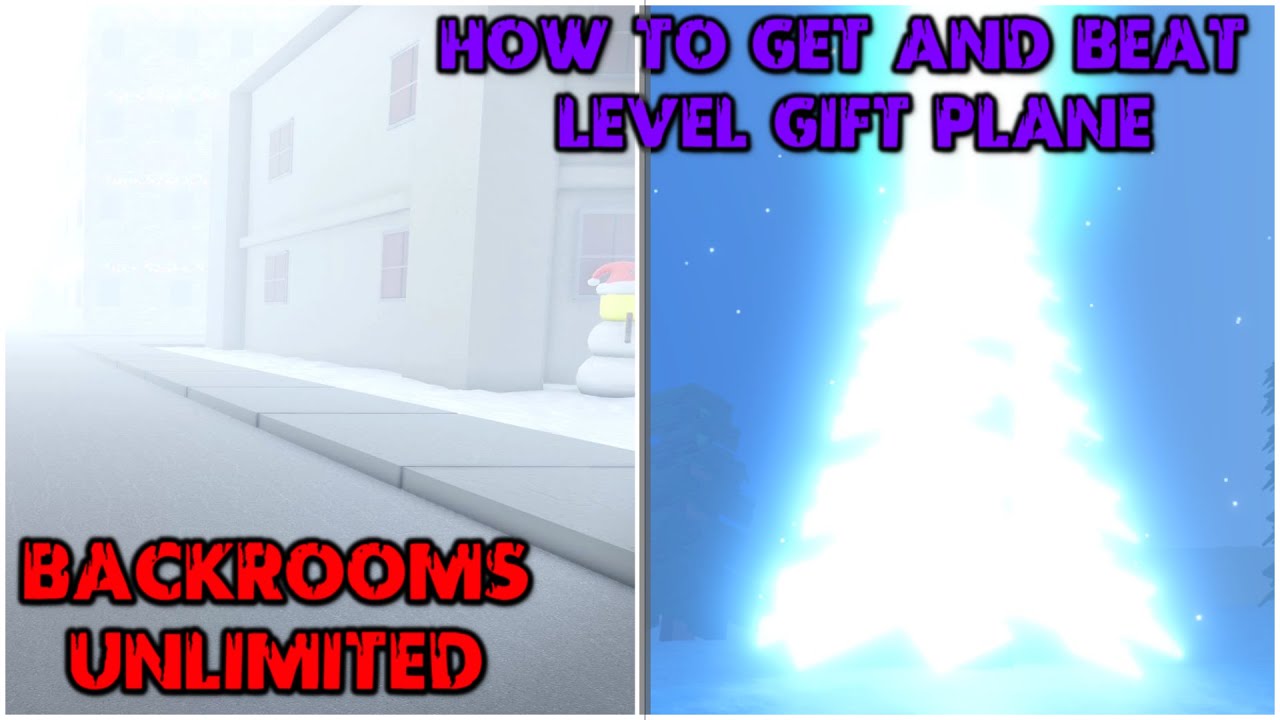 How to beat the GIFT PLANE LEVEL in Roblox BACKROOMS UNLIMITED