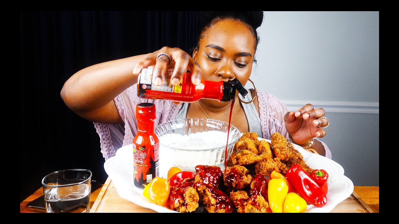 2x Spicy Chicken Wings Challenge Mukbang| Samyang Nuclear Fire Hot Sauce