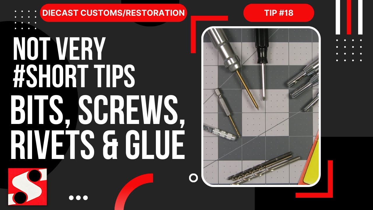 Drilling Hot Wheels - Not So #Short Tips #18 - Bits, Screws, Rivets & Glue - Sharing My Thoughts
