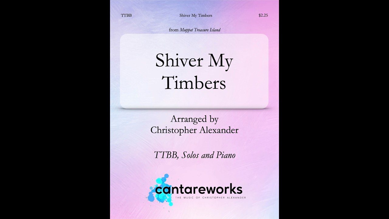 Shiver My Timbers (from Muppet Treasure Island) (TTBB and Piano) - Arranged by Christopher Alexander