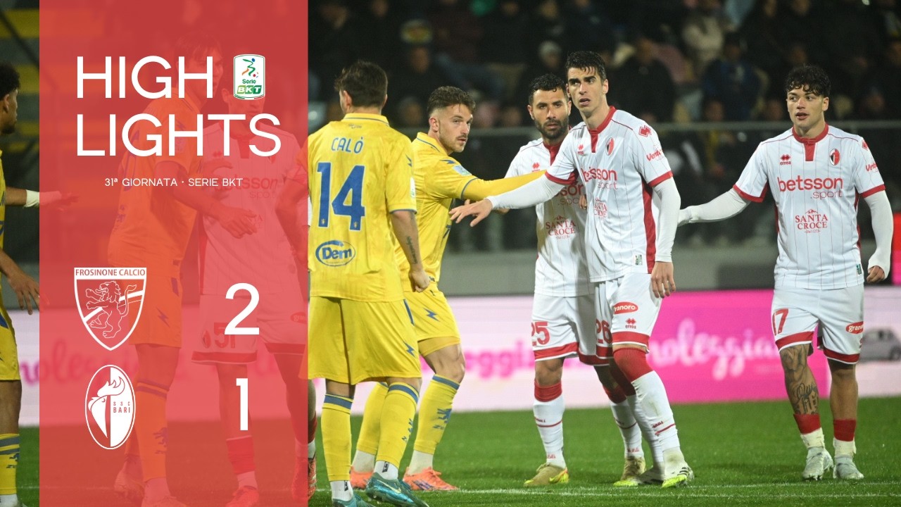 Frosinone-Bari 2-1 | 31ª giornata Serie BKT 2025/26 | Highlights