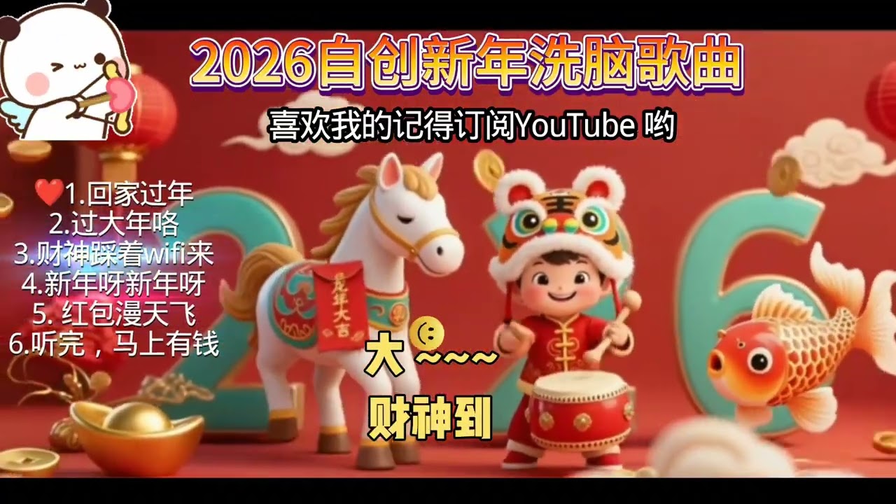 新年歌Remix 2026  ｜ 新年新年歌2026｜超high超洗脑新年歌