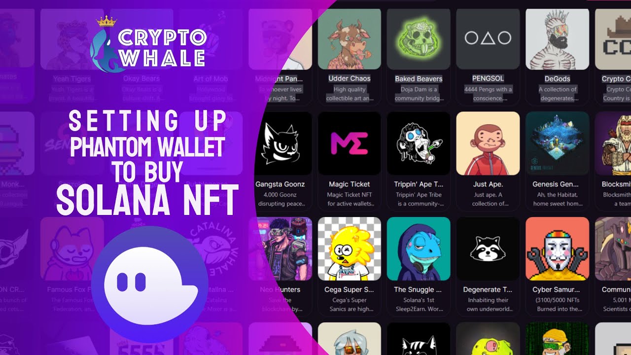How to setup phantom wallet to buy and sell  nfts on solana blockchain