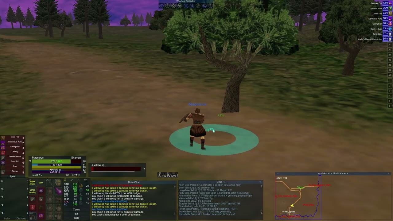 lvl 15 karanas post warrens SSF Shaman - Everquest Project Quarm