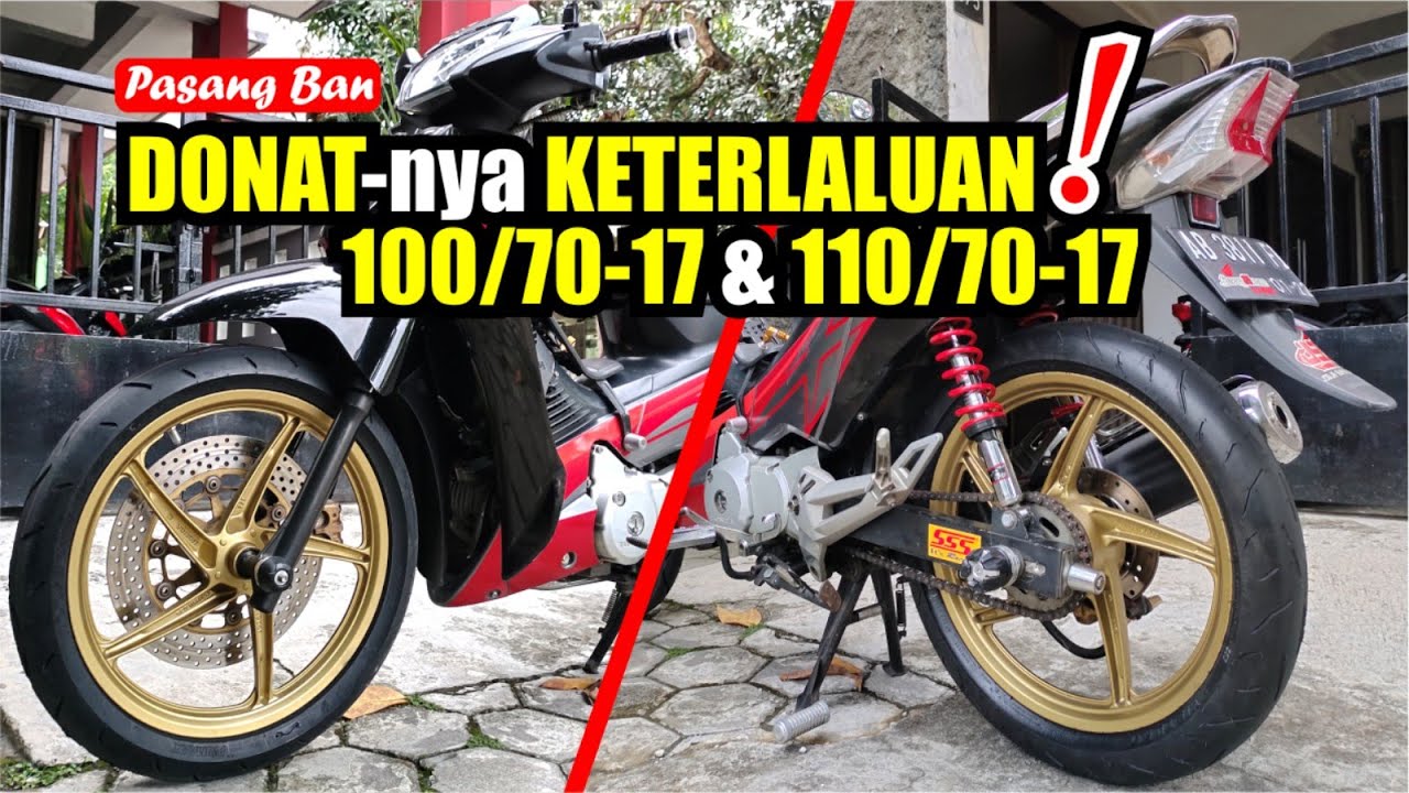 PASANG BAN 100/70-17 & 110/70-17 di HONDA SUPRA X 125, SUPER DONAT POLLL‼️