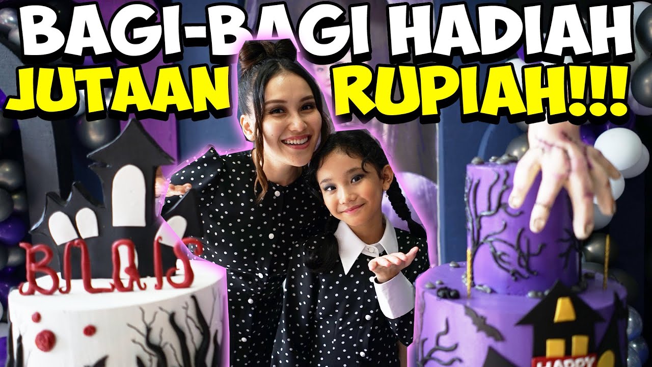 AYU TING TING BAGI BAGI JUTAAN RUPIAH DI ULANG TAHUN BILQIS 9 TAHUN!!!