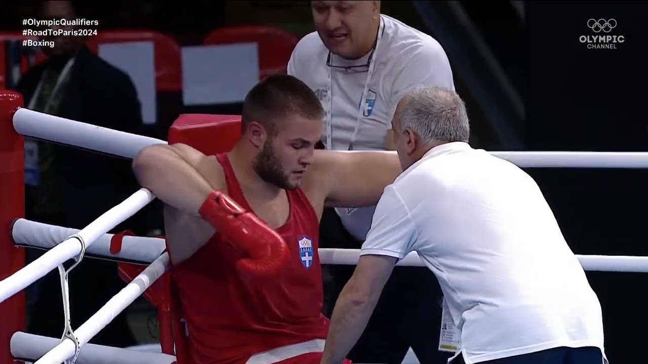 Stylianos Roulias (GRE) vs. George Hola (TGA) World Olympic Qualifiers 2024 (92+kg)