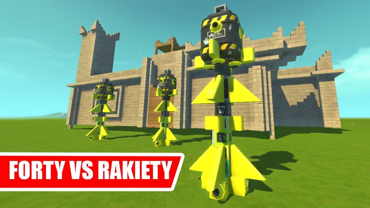 SCRAP MECHANIC - RAKIETY NAMIERZANE VS FORTY!!
