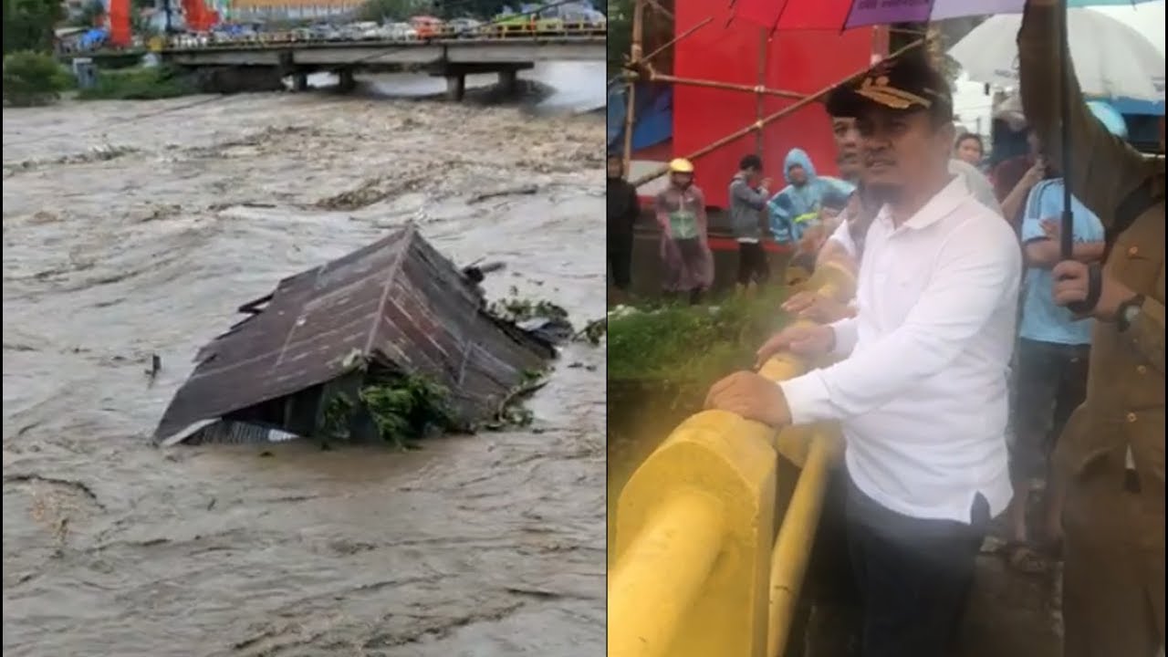 Wagub Sulsel Tinjau Langsung Kondisi Jembatan Kembar Gowa